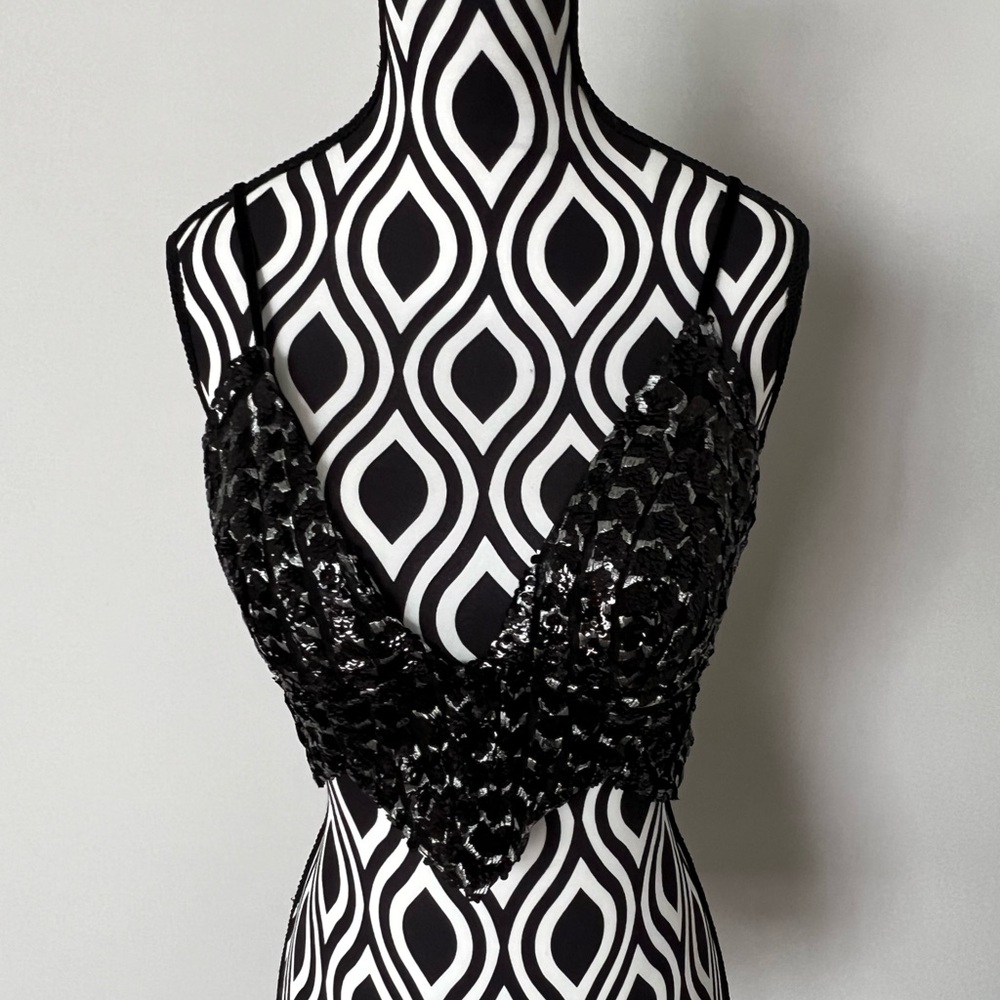 NWT Free People Night Shine Sequin Brami - Picture 2 of 12